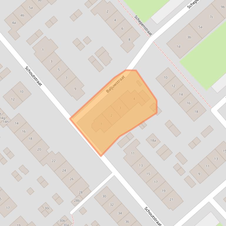 Kaart van postcodegebied 2922VA.