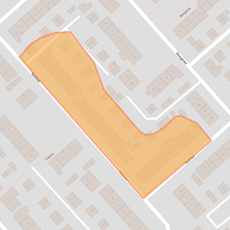 Kaart van postcodegebied 2923GG.