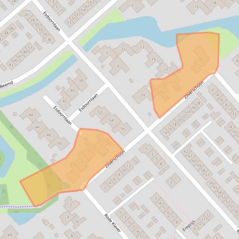Kaart van postcodegebied 2923GN.