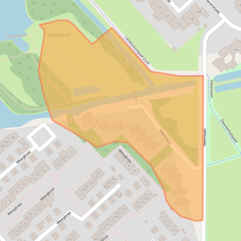 Kaart van postcodegebied 2923GR.