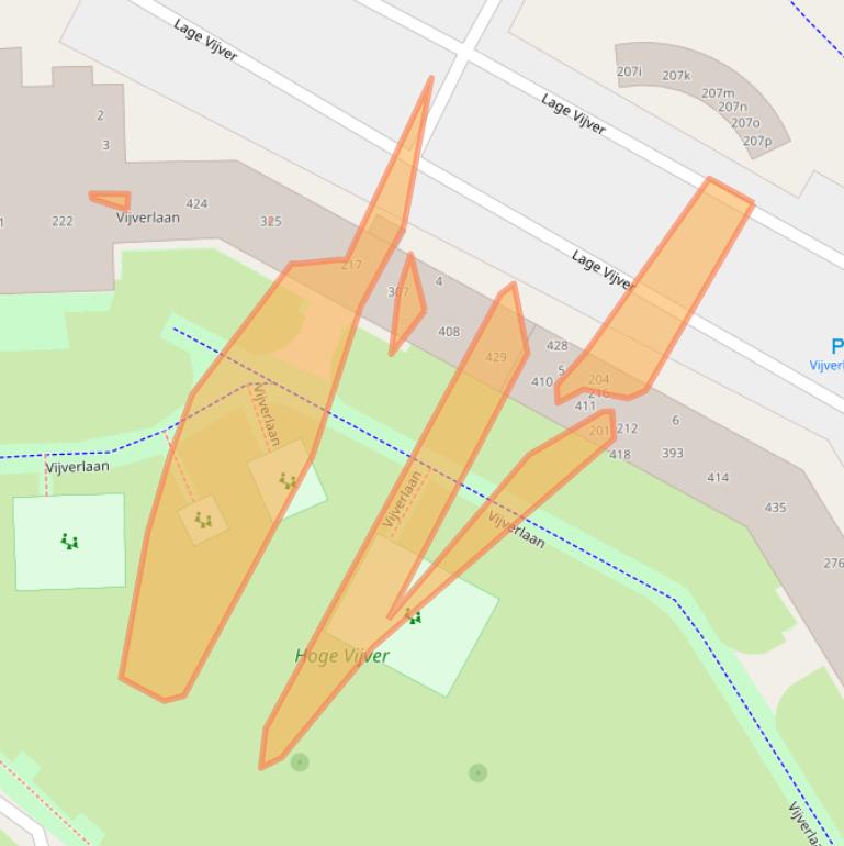 Kaart van postcodegebied 2923TA.