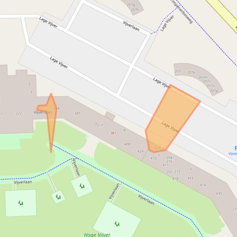 Kaart van postcodegebied 2923TN.