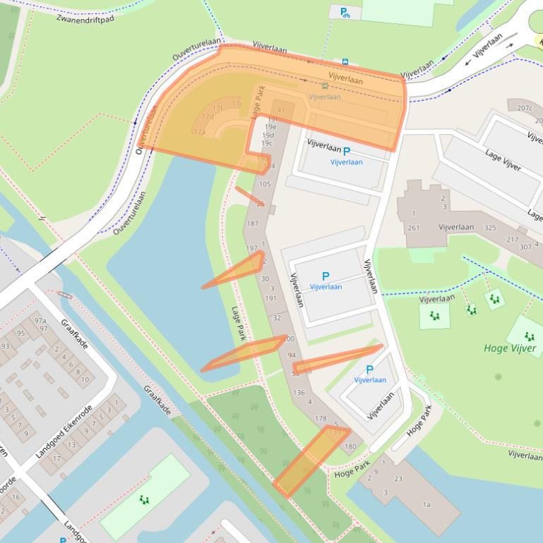 Kaart van postcodegebied 2923VC.