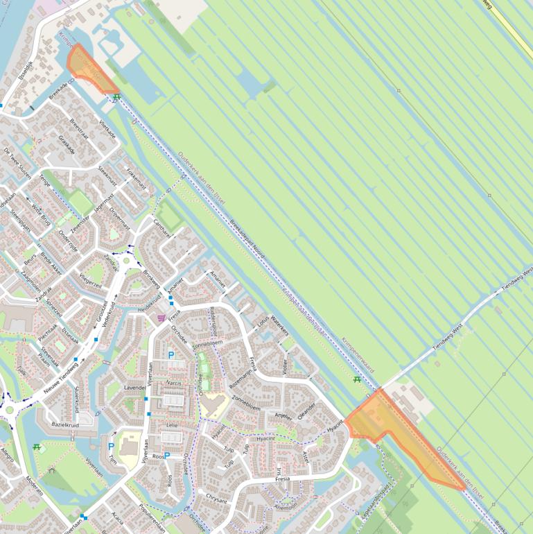 Kaart van postcodegebied 2924LB.