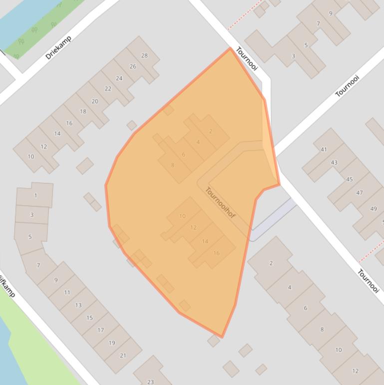 Kaart van postcodegebied 2924VM.