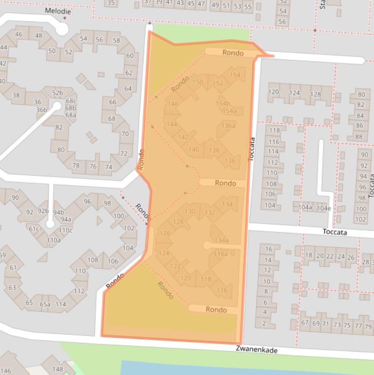 Kaart van postcodegebied 2925AH.