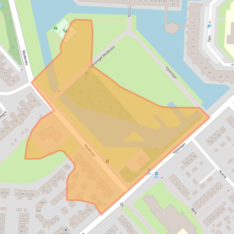 Kaart van postcodegebied 2925BL.