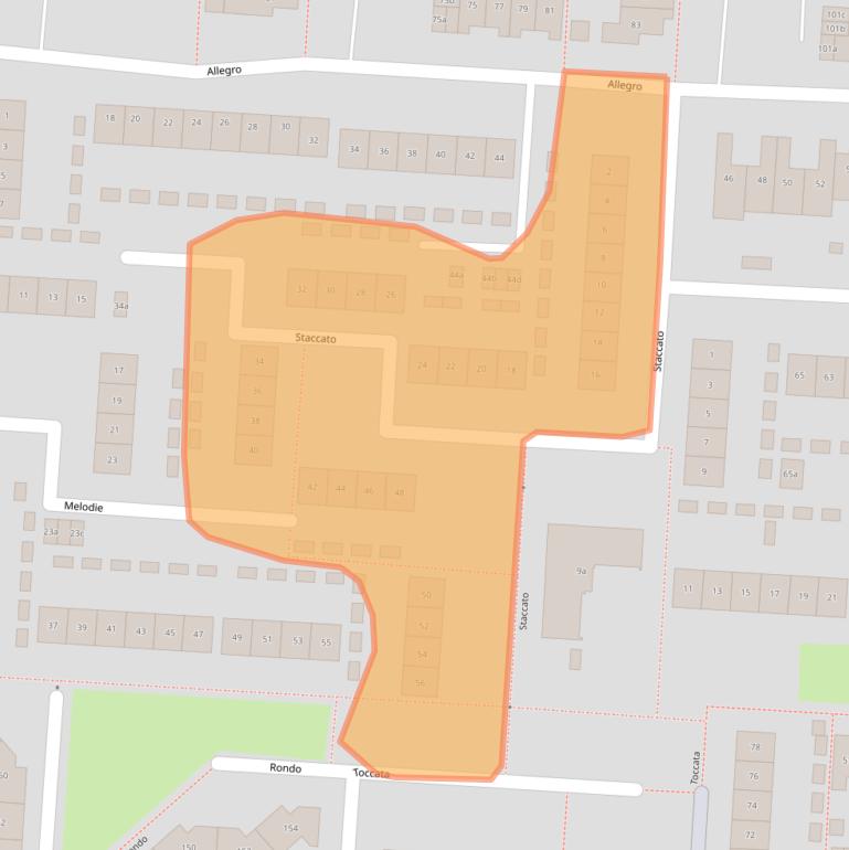 Kaart van postcodegebied 2925BR.