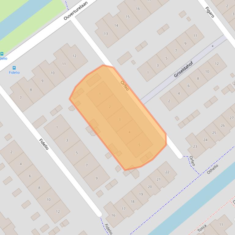 Kaart van postcodegebied 2926PS.