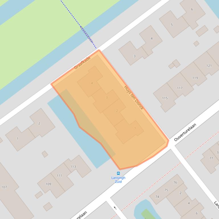 Kaart van postcodegebied 2926PW.