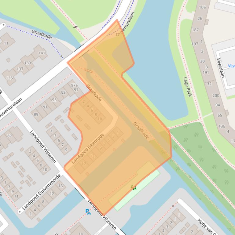 Kaart van postcodegebied 2926TH.