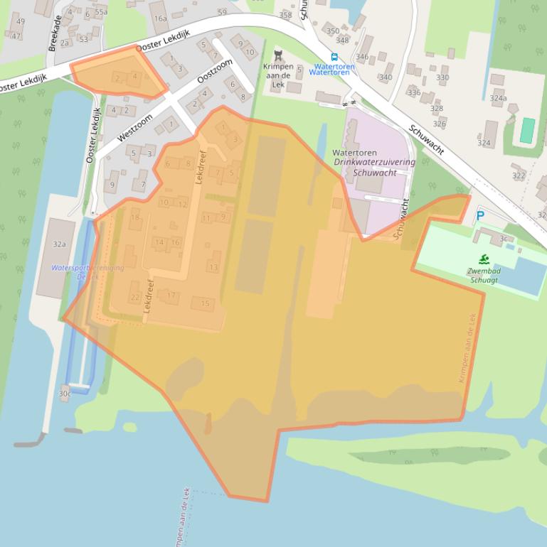 Kaart van postcodegebied 2931AH.