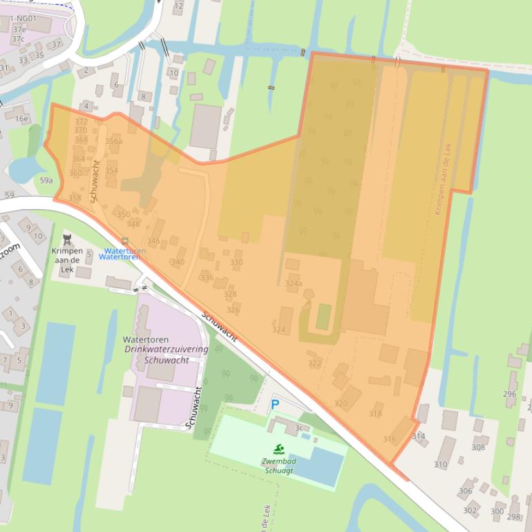 Kaart van postcodegebied 2931BB.