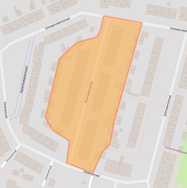 Kaart van postcodegebied 2931GB.