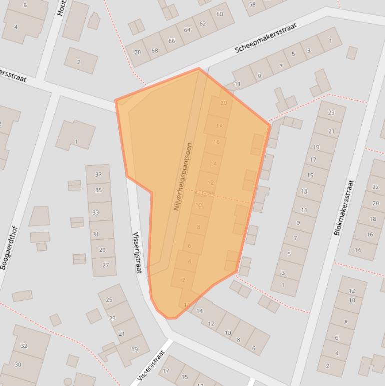 Kaart van postcodegebied 2931GL.