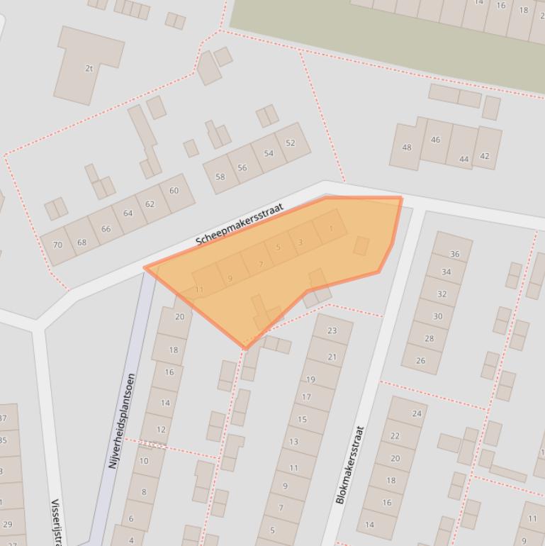 Kaart van postcodegebied 2931GM.