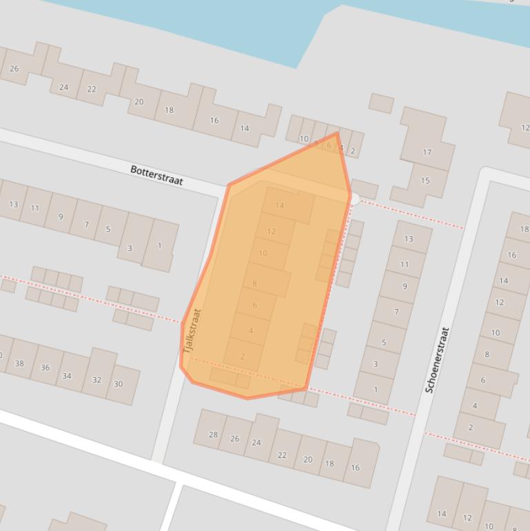 Kaart van postcodegebied 2931HA.