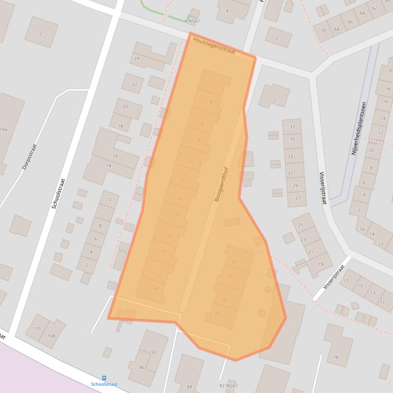 Kaart van postcodegebied 2931HH.