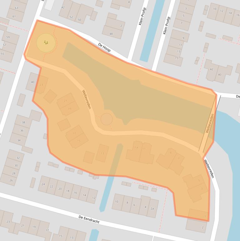 Kaart van postcodegebied 2931HZ.