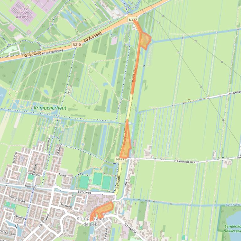 Kaart van postcodegebied 2931LB.