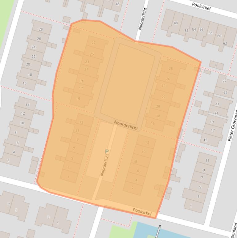 Kaart van postcodegebied 2931PE.