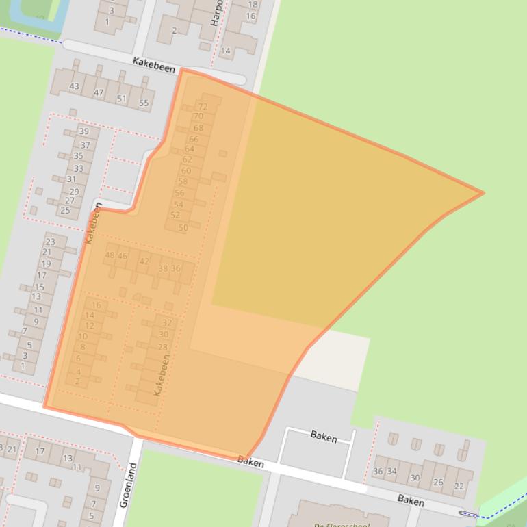 Kaart van postcodegebied 2931RE.