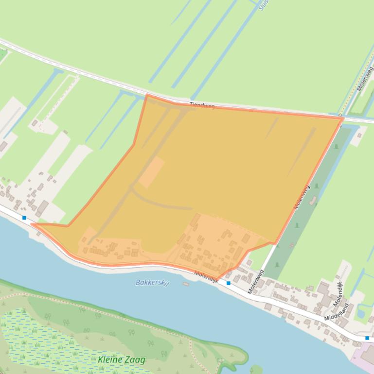 Kaart van postcodegebied 2931SE.