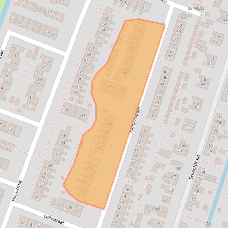 Kaart van postcodegebied 2931TE.