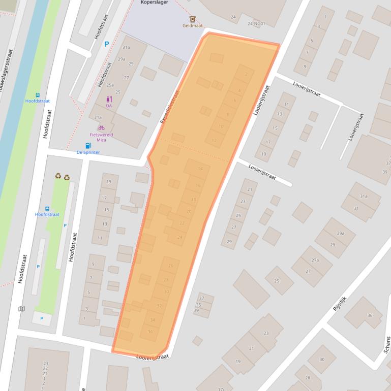 Kaart van postcodegebied 2931XL.