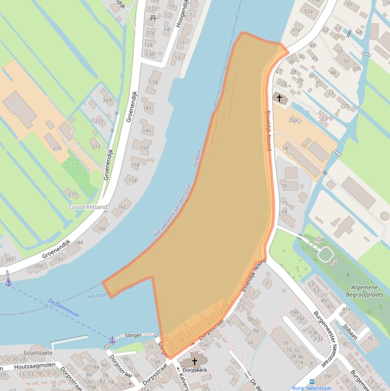 Kaart van postcodegebied 2935AC.