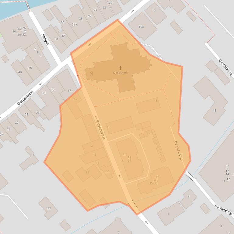 Kaart van postcodegebied 2935AE.