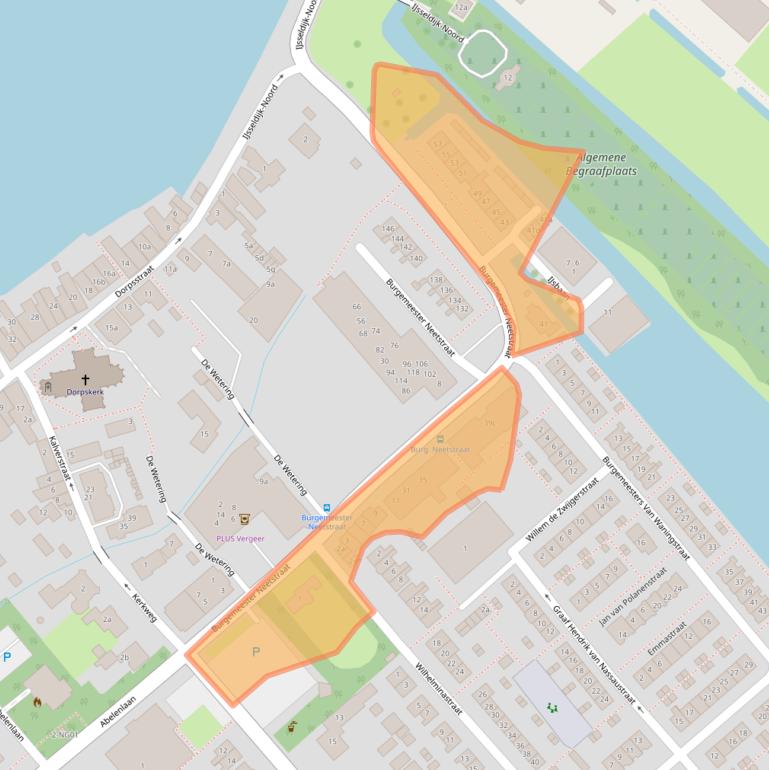 Kaart van postcodegebied 2935BA.