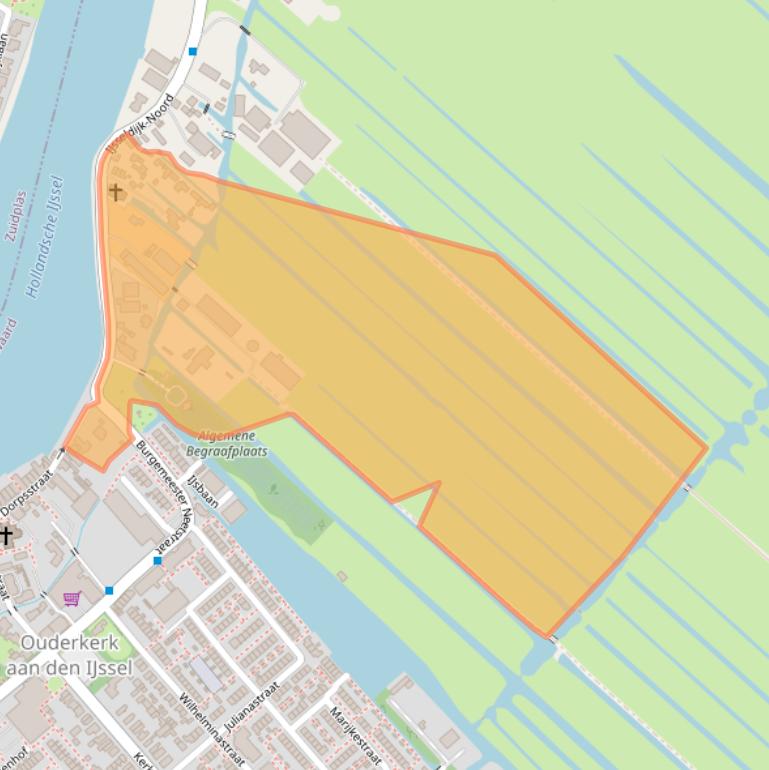 Kaart van postcodegebied 2935BG.