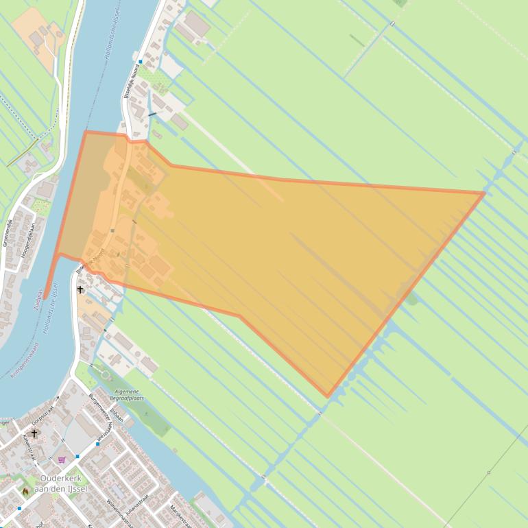 Kaart van postcodegebied 2935BH.