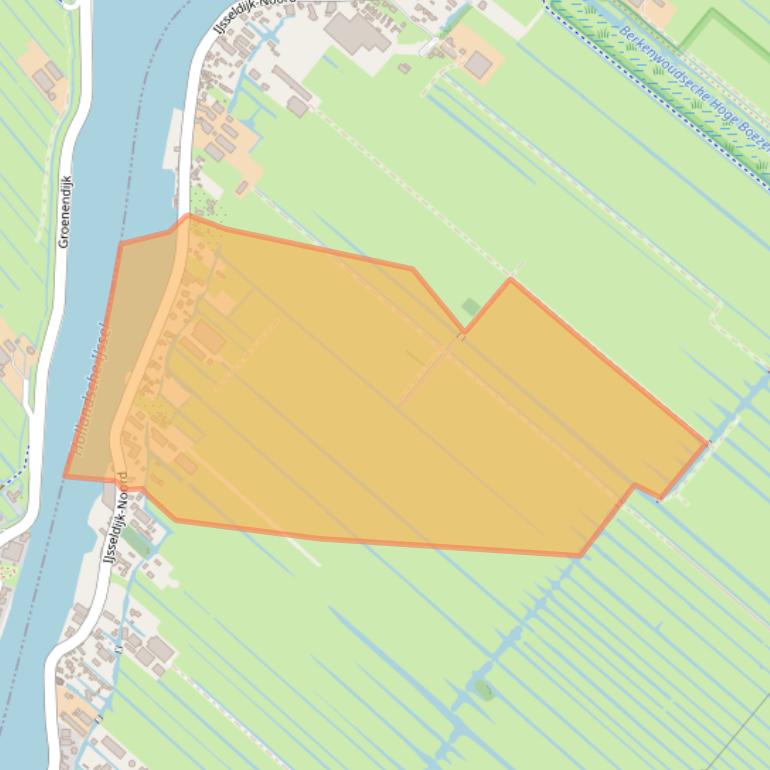 Kaart van postcodegebied 2935BJ.