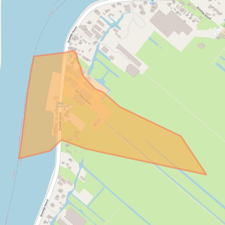 Kaart van postcodegebied 2935BK.