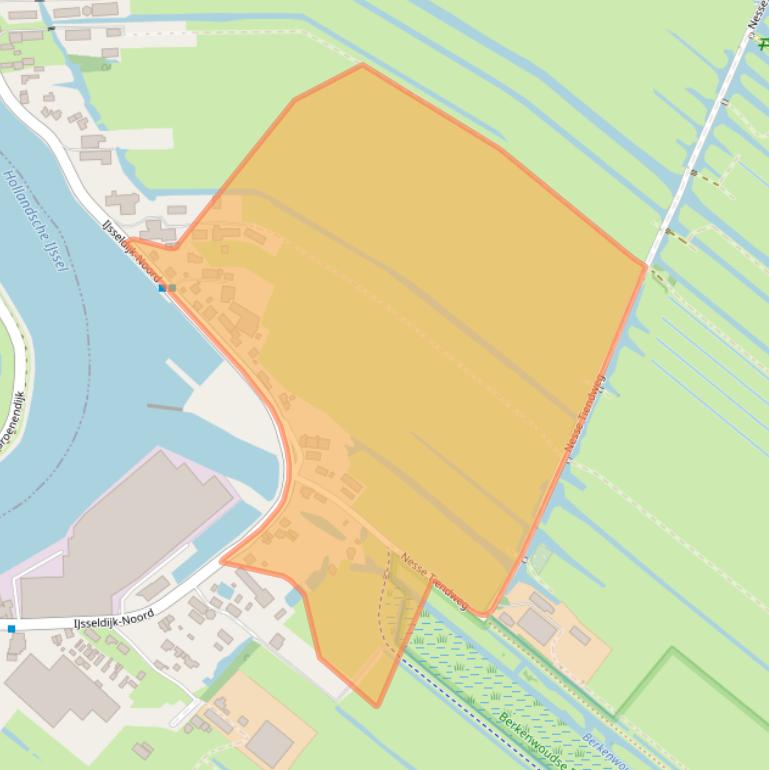 Kaart van postcodegebied 2935BN.