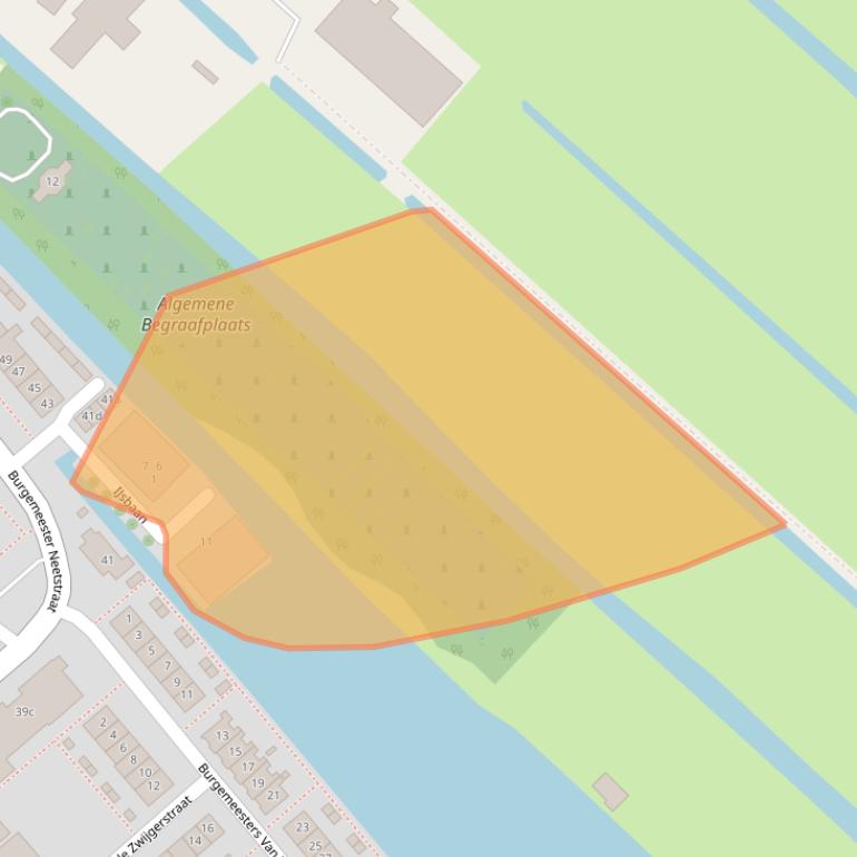 Kaart van postcodegebied 2935BT.