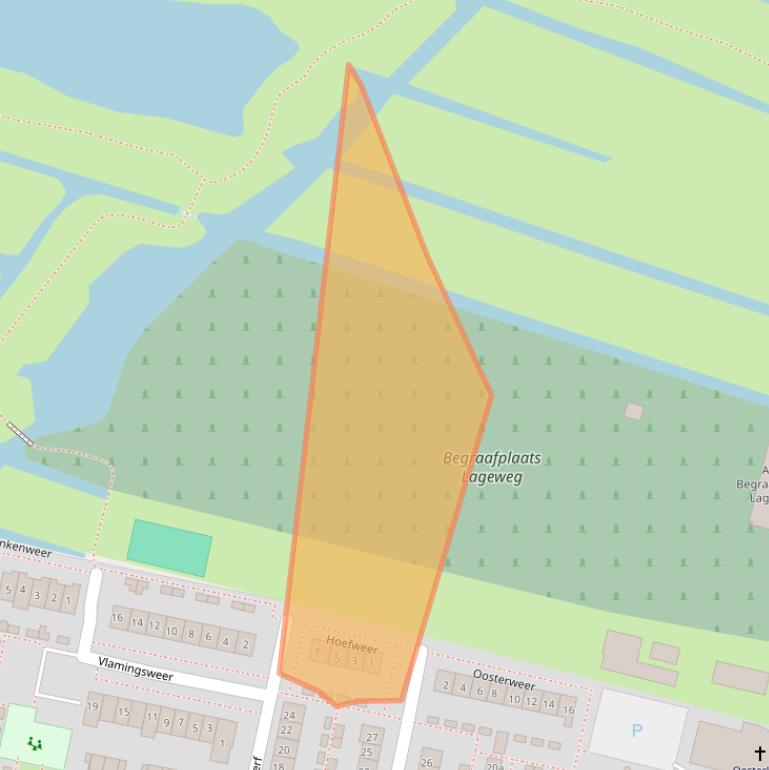 Kaart van postcodegebied 2935CC.