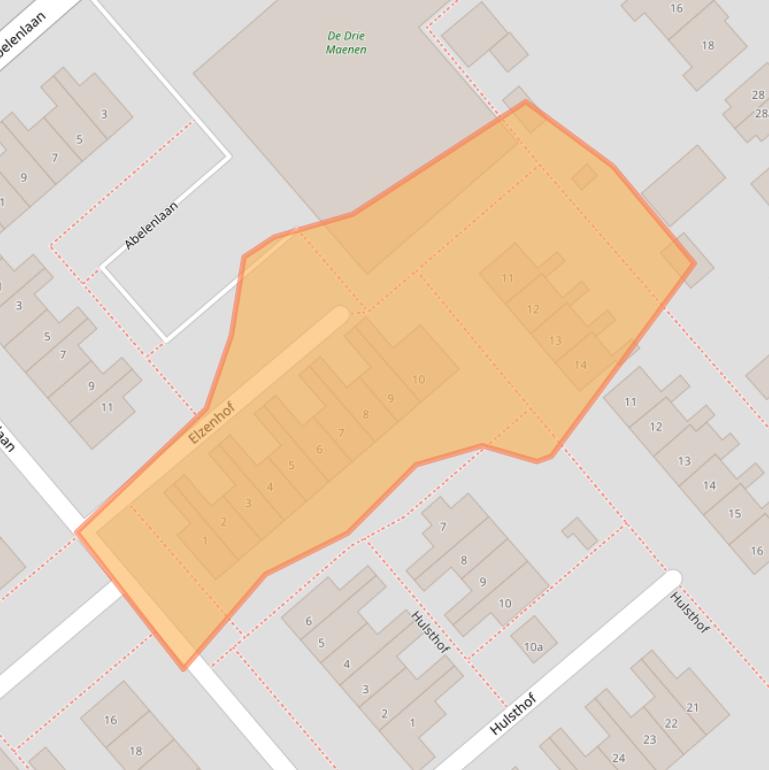 Kaart van postcodegebied 2935SM.