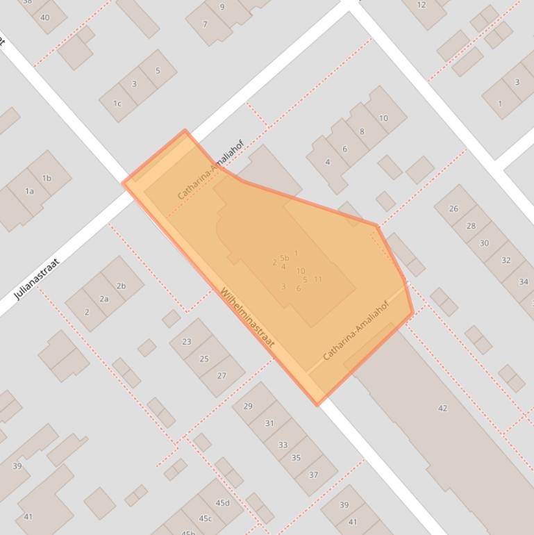 Kaart van postcodegebied 2935WB.