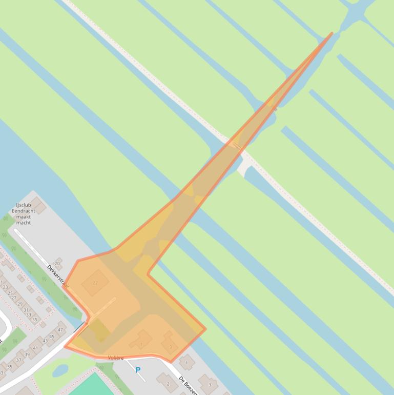 Kaart van postcodegebied 2935WV.