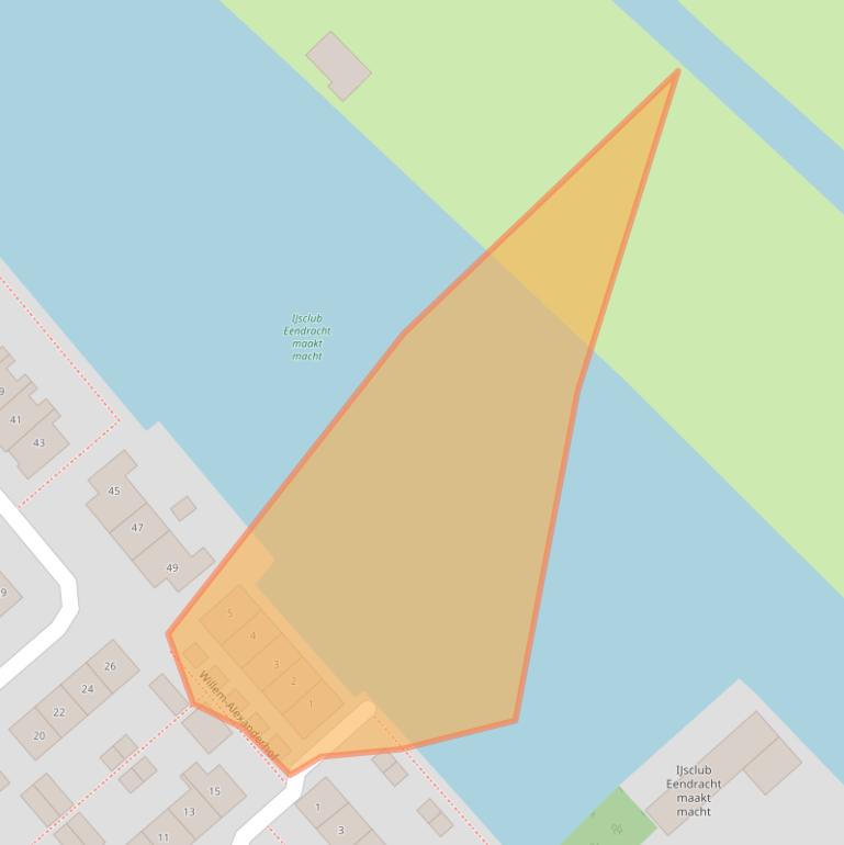 Kaart van postcodegebied 2935XS.