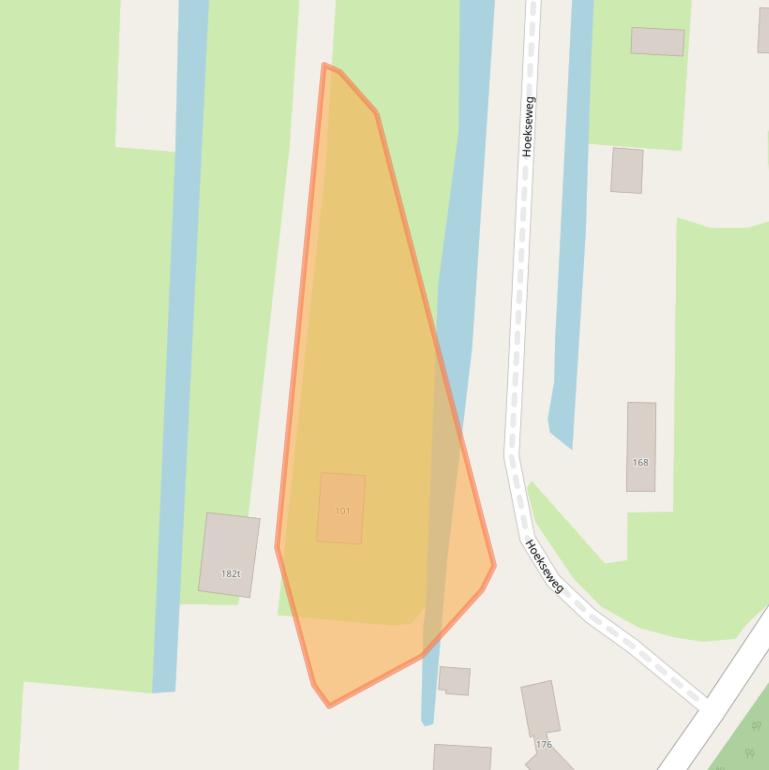 Kaart van postcodegebied 2941AA.