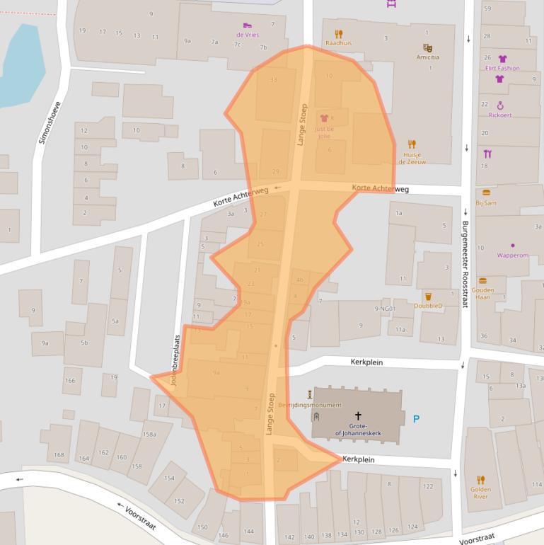 Kaart van postcodegebied 2941AE.