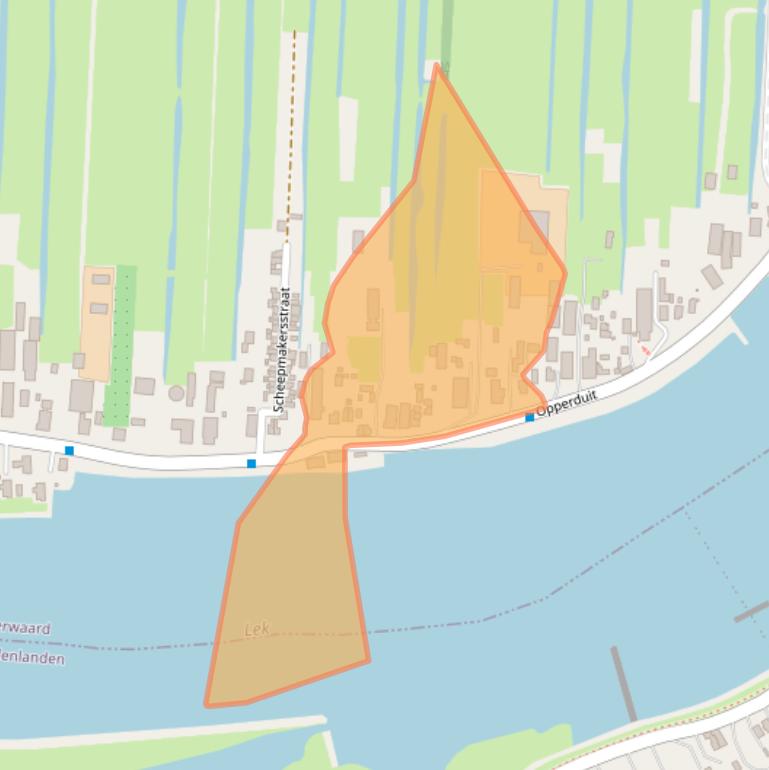 Kaart van postcodegebied 2941AN.