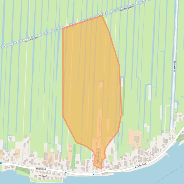 Kaart van postcodegebied 2941AV.