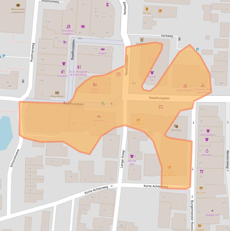 Kaart van postcodegebied 2941BR.