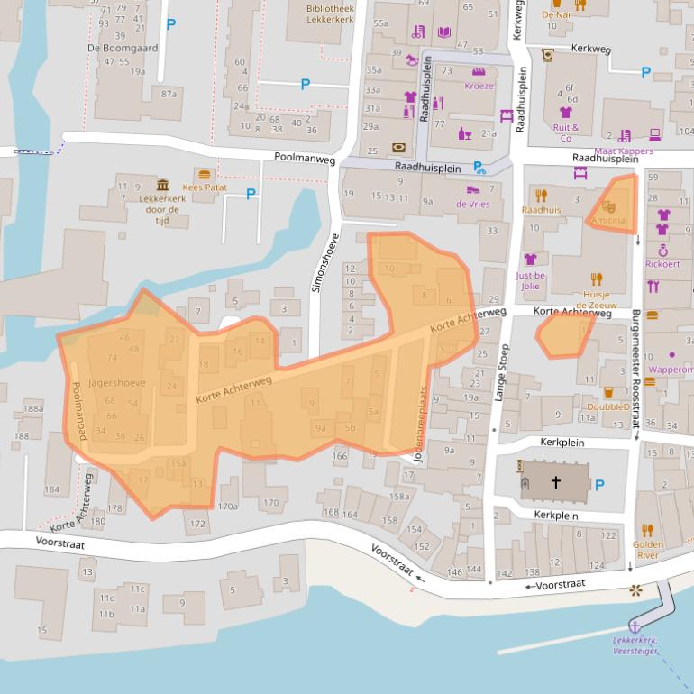 Kaart van postcodegebied 2941EB.