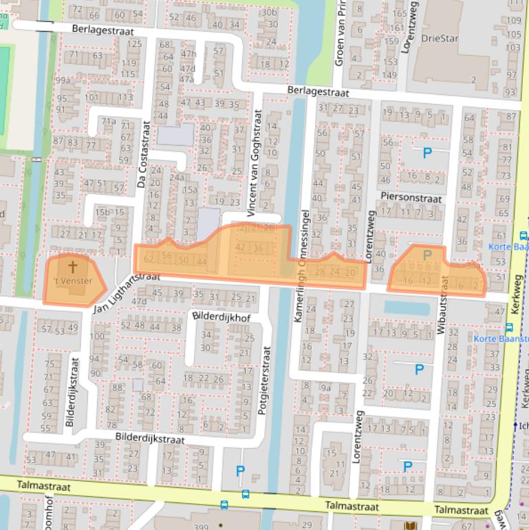 Kaart van postcodegebied 2941GP.